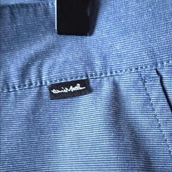 Travis Mathew Beck Mens 32 Blue Flat Front Golf Shorts Active Performance - Picture 5 of 6